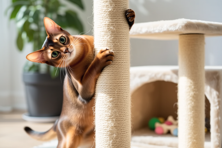 How to Keep Your Abyssinian Cat Happy and Stimulated All Day Long